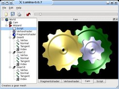 Some gears with anisotropic shading