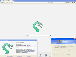 Hydra home page showing about and winver