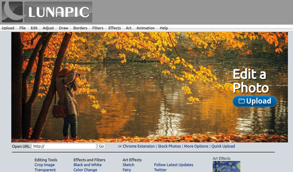 Lunapic.com Homepage