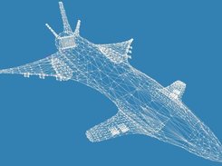 Top Angle View, Wireframe