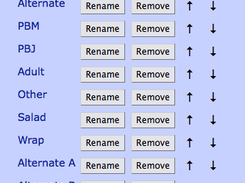 Add/Delete choices and change the order