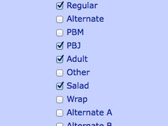 Choose which options show up for a building