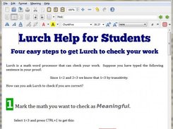 A portion of the Student Help file on Windows 7