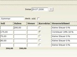 Finanzbuchhaltung->Dialogbuchung