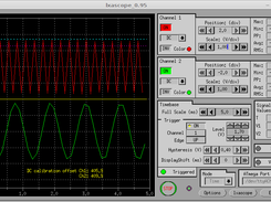 LXASCOPE displaying 3666Hz and 900Hz Sine Wave