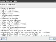 Manually editing code of menu item.