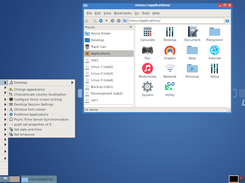 LxPup 15.03 applications menu