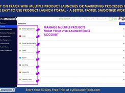 Lylli LaunchTools helps you manage several product launch processes from a single workspace, with ease. This is a Better, Faster & Smoother workflow. Start for free today at LylliLaunchTools.com/signup