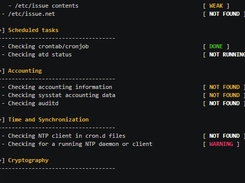 lynis Screenshot 2