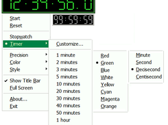 LYZ Freeware (Stopwatch & Timer) Screenshot 1