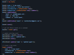Manage events on a Google Calendar Screenshot 1