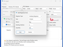 Add registers to be logged