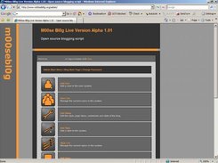 The Admin Menu in Internet Explorer 7 (Windows XP Home SP2)