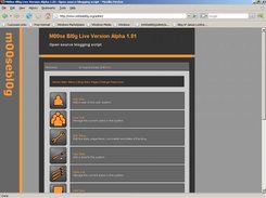 The Admin Menu in Mozilla Firefox (Windows XP Home SP2)