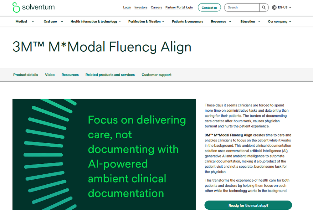 3M M*Modal Fluency Align Screenshot 1