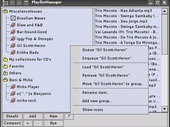 m3u Manager main window