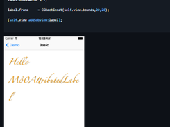 M80AttributedLabel Screenshot 1