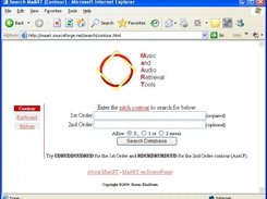 The example web front-end. Allows text input of the contours