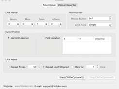 Free Auto Clicker for Mac Screenshot 1