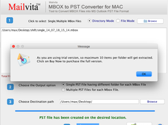 Mac MBOX to PST Converter Screenshot 1