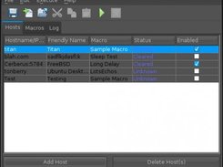A view of the host table