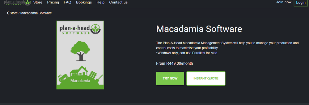 Macadamia Management Software Screenshot 1