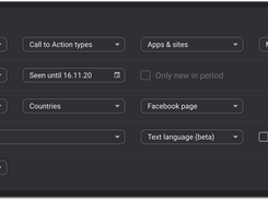 Macaw is jam-packed with useful filters, for example, by links, by format, by business page, by language and country, and that's not all of them.