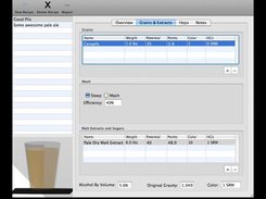 The grains and extracts screen