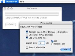 bbDemux on Mac OS X Tiger (10.4)