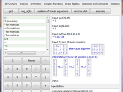 MACE Algebraic Calculator Screenshot 1