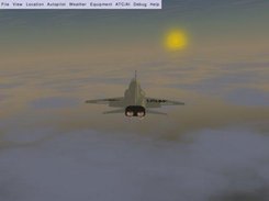 T38 Flying into the sunset