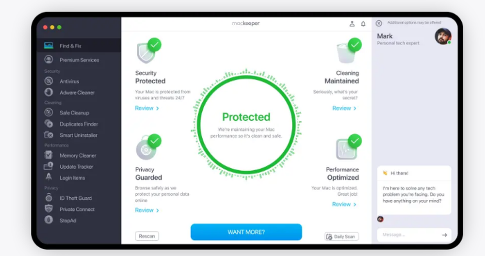 MacKeeper Screenshot 1