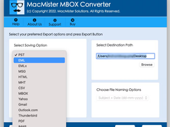 MacMister MBOX Converter Screenshot 1