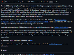 macOS Security Compliance Screenshot 1