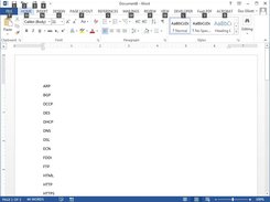 Acronym list with no counts, needed for highlighter functionality