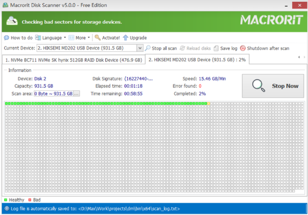 Macrorit Disk Scanner Screenshot 1