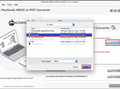 MacSonik MBOX to PDF Converter Tool Screenshot 1