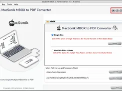 MacSonik MBOX to PDF Converter Tool Screenshot 1