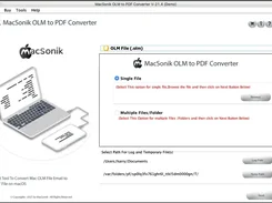 MacSonik OLM to PDF Converter Screenshot 1