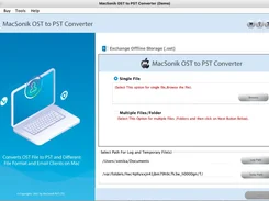 MacSonik OST to PST Converter Screenshot 1