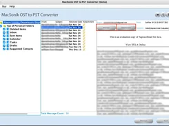 MacSonik OST to PST Converter Screenshot 1