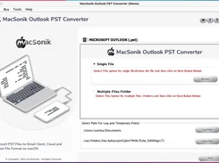 MacSonik Outlook PST Converter Screenshot 1