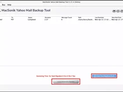 MacSonik Yahoo Backup Tool Screenshot 1