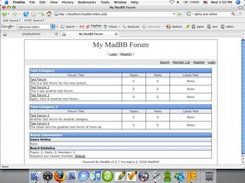 MadBB v0.0.7 Pre-Alpha: Index Page