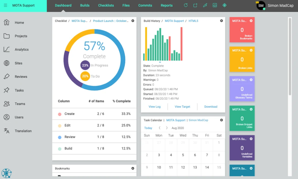 MadCap Flare Online Screenshot 1