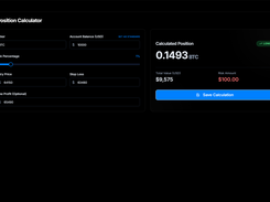Madlytics position size calculator for planning risk and trade size