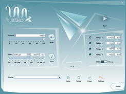 Maestro main window using Crystal Skin