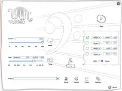 Maestro main window using Sketch Skin