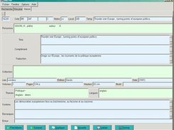 3 : Record edit interface