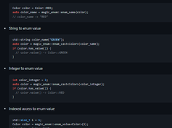 Magic Enum C++ Screenshot 1